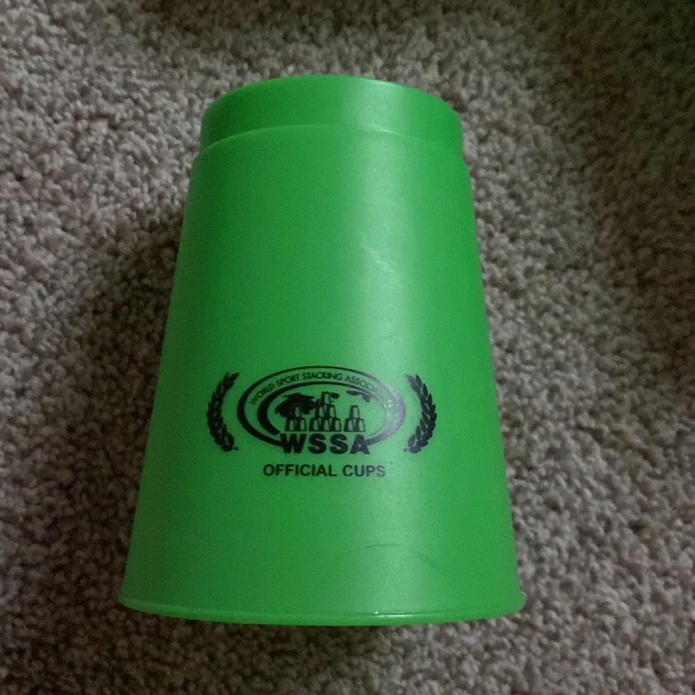 Speed stacks cup stacking set, 12 cups with cup stem holder kids skill game